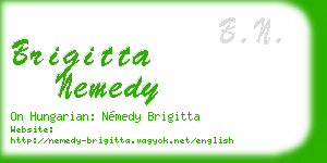 brigitta nemedy business card