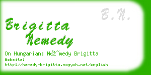 brigitta nemedy business card